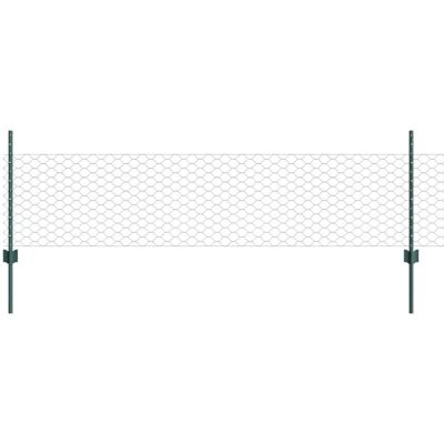 vidaXL Canalón en U Cerca Jardín - Hexagonal, 60 cm, Verde, 11 piezas vidaXL Canalón en U Cerca Jardín - Hexagonal, 60 cm, Verde, 11 piezas