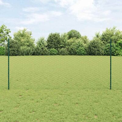 vidaXL Cerca de jardín hexagonal 1,2x100 m verde metal vidaXL Cerca de jardín hexagonal 1,2x100 m verde metal