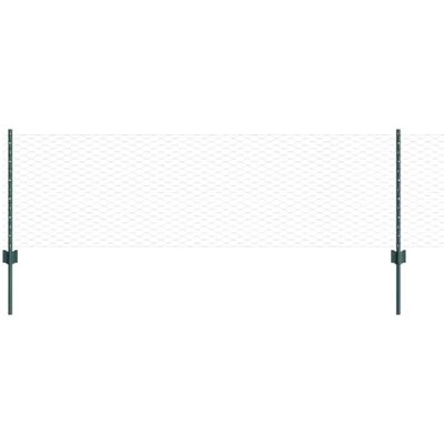 VidaXl Cerca de Jardín 11 piezas Verde 60 cm Acero - Cerca de Jardín VidaXl Cerca de Jardín 11 piezas Verde 60 cm Acero - Cerca de Jardín