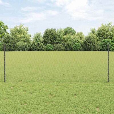 vidaXL Canal U Gris 11 pcs Cerca 80 cm Acero - Cercas vidaXL Canal U Gris 11 pcs Cerca 80 cm Acero - Cercas