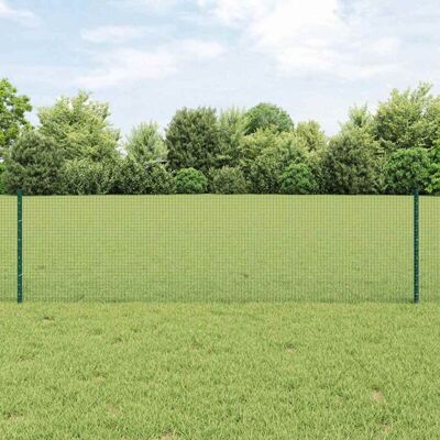 Cerca de jardín vidaXL con 44 postes Verde 0.6x100 m - Cerca de jardín Cerca de jardín vidaXL con 44 postes Verde 0.6x100 m - Cerca de jardín