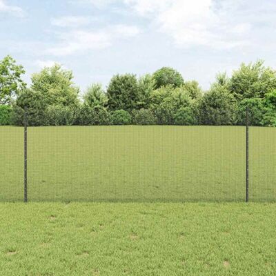 Set de Cerca de Metal para Gallinas Vidaxl - Gris - Cerca para Jardín Set de Cerca de Metal para Gallinas Vidaxl - Gris - Cerca para Jardín
