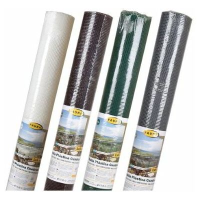 Malla Plástica Cuadrada 10x10mm Marrón 1x25 M ( Faura Malla Plástica Cuadrada 10x10mm Marrón 1x25 M ( Faura