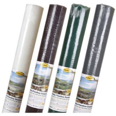 Malla Plástica Cuadrada 20x20mm Blanca 1x25 M ( Faura Malla Plástica Cuadrada 20x20mm Blanca 1x25 M ( Faura