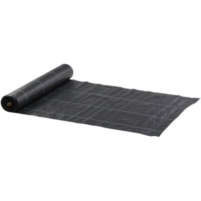 Malla Antimaleza 2x50 M Malla Geotextil 130 G/m² Para Control De Malezas Y Malas Hierbas De Jardín Rollo De Malla Antimaleza Negro - Outsunny Malla Antimaleza 2x50 M Malla Geotextil 130 G/m² Para Control De Malezas Y Malas Hierbas De Jardín Rollo De Malla Antimaleza Negro - Outsunny