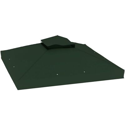 Outsunny - 3x3m Roof - Doble - Verde - Cubierta de repuesto Outsunny - 3x3m Roof - Doble - Verde - Cubierta de repuesto