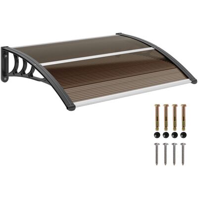 Tejadillo De Protección 75x100 Cm Marquesina Exterior Para Puertas Y Ventanas Contra Sol Y Lluvia Con Soporte De Aleación De Aluminio - Outsunny Tejadillo De Protección 75x100 Cm Marquesina Exterior Para Puertas Y Ventanas Contra Sol Y Lluvia Con Soporte De Aleación De Aluminio - Outsunny