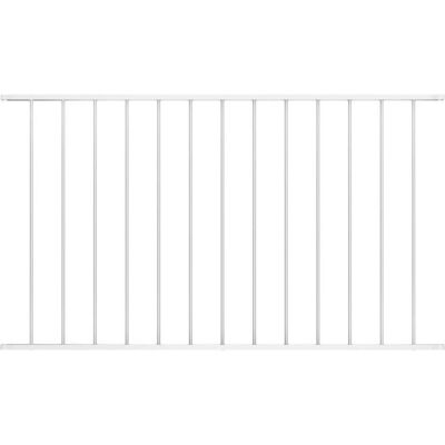 Vidaxl - Panel De Valla De Acero Con Recubrimiento En Polvo, 1,7 X 0,75 M, Blanco Vidaxl - Panel De Valla De Acero Con Recubrimiento En Polvo, 1,7 X 0,75 M, Blanco