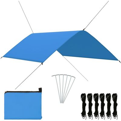 HELLOSHOP26 Toldo Para Exteriores 3x2 M Azul 020007714 HELLOSHOP26 Toldo Para Exteriores 3x2 M Azul 020007714
