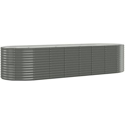 Jardinera Arriate Acero Galvanizado Gris 322x100x68 Cm Vidaxl Jardinera Arriate Acero Galvanizado Gris 322x100x68 Cm Vidaxl