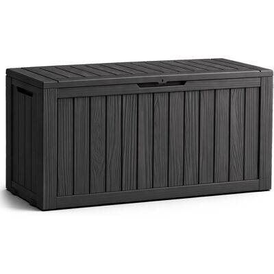 AKORD Arcón De Jardín Impermeable 272l Contenedor Exterior Balcón Terraza Plástico Polipropileno Negro AKORD Arcón De Jardín Impermeable 272l Contenedor Exterior Balcón Terraza Plástico Polipropileno Negro