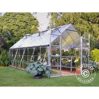 Invernadero En Policarbonato Balance 11,8m², Palram/canopia, 2,44x4,87x2,29m, Plateado - Dancover Invernadero En Policarbonato Balance 11,8m², Palram/canopia, 2,44x4,87x2,29m, Plateado - Dancover