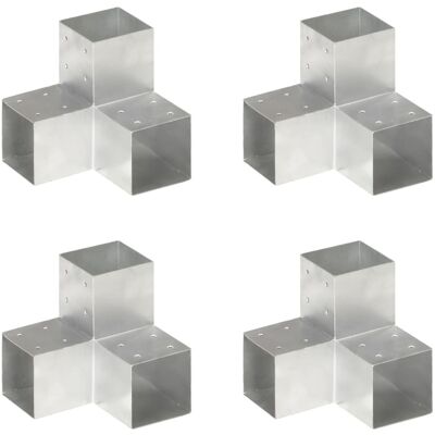 Conectores de postes vidaXL Metal galvanizado en forma Y 101x101 mm - Conector de poste Conectores de postes vidaXL Metal galvanizado en forma Y 101x101 mm - Conector de poste