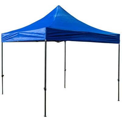 EDM Carpa Plegable Metal Galvanizado 3x3m - Azul, Accumaster EDM Carpa Plegable Metal Galvanizado 3x3m - Azul, Accumaster