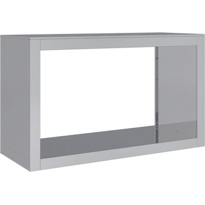 HELLOSHOP26 Leñero 100 X 40 X 60 Cm Acero Galvanizado Gris 020043696 HELLOSHOP26 Leñero 100 X 40 X 60 Cm Acero Galvanizado Gris 020043696