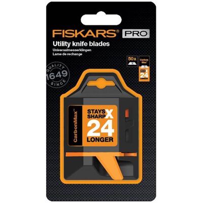 Fiskars Paquete De 50 Hojas De Cuchillo Universales Carbonmax (por 6) Fiskars Paquete De 50 Hojas De Cuchillo Universales Carbonmax (por 6)