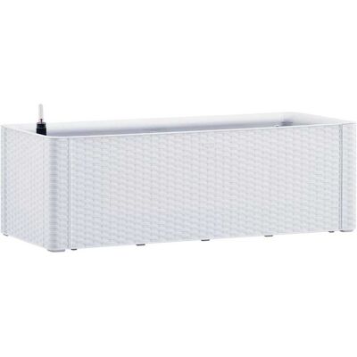 Vidaxl - Arriate Con Sistema De Riego Automático Blanco 100x43x33 Cm Vidaxl - Arriate Con Sistema De Riego Automático Blanco 100x43x33 Cm