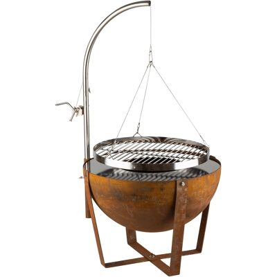 Blumfeldt Fire Globe Brasero Con Parrilla Ø60cm Acero Blumfeldt Fire Globe Brasero Con Parrilla Ø60cm Acero