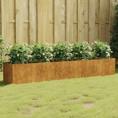 vidaXL Cama de jardín elevada 200x40x40 cm Acero Corten - Cama de Jardín vidaXL Cama de jardín elevada 200x40x40 cm Acero Corten - Cama de Jardín