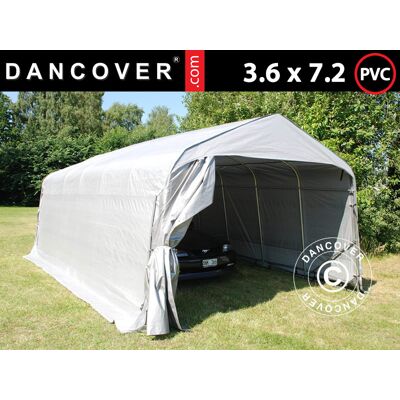 Dancover Garaje portátil PRO 3,6x7,2x2,68 m PVC - Gris Dancover Garaje portátil PRO 3,6x7,2x2,68 m PVC - Gris