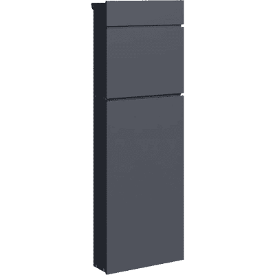 Bc-elec - Shwpb002 Buz�n De Pie Color Antracita, 39,5 X 14 X 115 Cm, De Acero Galvanizado, Con Cerradura Bc-elec - Shwpb002 Buz�n De Pie Color Antracita, 39,5 X 14 X 115 Cm, De Acero Galvanizado, Con Cerradura