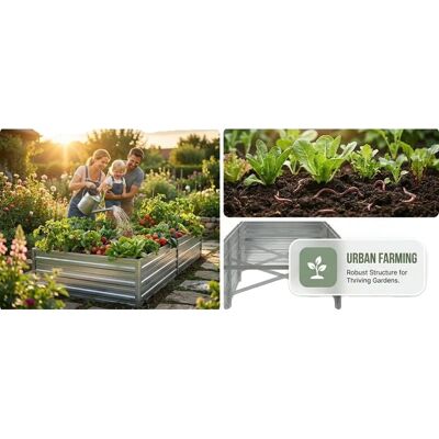 OEM Bordillo De Jardín, Acero Galvanizado, 320 Cm De Largo, 80 Cm De Ancho, 45 Cm De Alto, Resistente Para Uso Exterior. OEM Bordillo De Jardín, Acero Galvanizado, 320 Cm De Largo, 80 Cm De Ancho, 45 Cm De Alto, Resistente Para Uso Exterior.