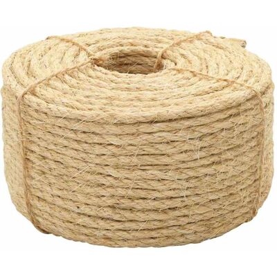 Cuerda de sisal vidaXL 8mm 100m - Uso en Jardinería y bricolaje Cuerda de sisal vidaXL 8mm 100m - Uso en Jardinería y bricolaje