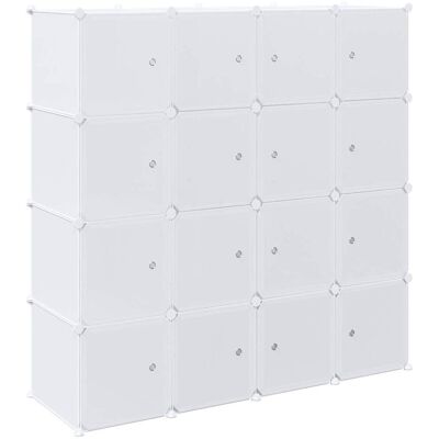 Organizador de cubos almacenamiento 16 cubos varillas colgar - Organizador de almacenamiento Organizador de cubos almacenamiento 16 cubos varillas colgar - Organizador de almacenamiento