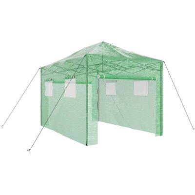 HELLOSHOP26 Invernadero Rectangular Plegable De Jardín De 280 X 410 X 315 Cm De Fácil Acceso Diseño Moderno En Hierro Verde 020058859 HELLOSHOP26 Invernadero Rectangular Plegable De Jardín De 280 X 410 X 315 Cm De Fácil Acceso Diseño Moderno En Hierro Verde 020058859