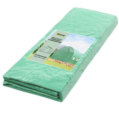 JHY DESIGN Lámina De Repuesto Para Invernadero De 3 X 3 X 2 M, Resistente, A Prueba De Desgarros, 6 Ventanas, Puerta, Solo La Lámina, Verde JHY DESIGN Lámina De Repuesto Para Invernadero De 3 X 3 X 2 M, Resistente, A Prueba De Desgarros, 6 Ventanas, Puerta, Solo La Lámina, Verde