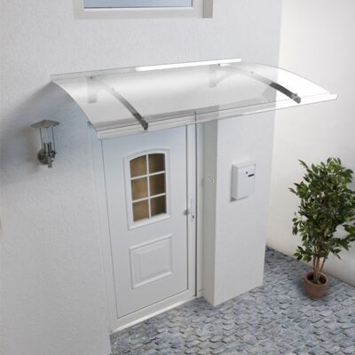 MCCOVER Toldo - Marquesina Para Puerta De Entrada Mélanie (envío Gratuito) - Color - Gris Claro, Longitud - 150 Cm, Profundidad Total - 90 Cm - Gris Claro MCCOVER Toldo - Marquesina Para Puerta De Entrada Mélanie (envío Gratuito) - Color - Gris Claro, Longitud - 150 Cm, Profundidad Total - 90 Cm - Gris Claro
