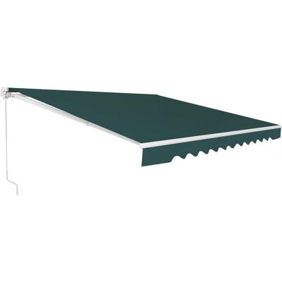 Costway - Toldo Con Brazo Plegable Toldo Manual Con Protección Solar Toldo Retráctil Para Balcón Terraza Puerta Exterior (verde, 300x250cm) Costway - Toldo Con Brazo Plegable Toldo Manual Con Protección Solar Toldo Retráctil Para Balcón Terraza Puerta Exterior (verde, 300x250cm)