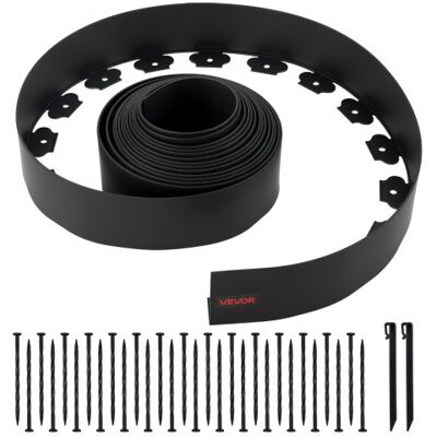 OEM Borde De Jardín, 10 M X 10 Cm, Borde De Césped De Plástico Con 30 Clavos Y 2 Estacas De Tierra, Borde Paisajístico De Valla Para Parterres, Pavimento De Jardín Y Caminos De Grava, Negro OEM Borde De Jardín, 10 M X 10 Cm, Borde De Césped De Plástico Con 30 Clavos Y 2 Estacas De Tierra, Borde Paisajístico De Valla Para Parterres, Pavimento De Jardín Y Caminos De Grava, Negro