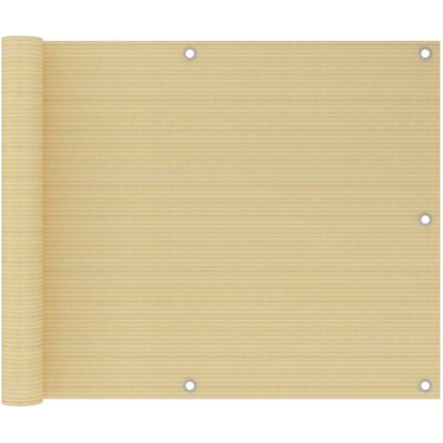 HELLOSHOP26 Pantalla Para Balcón Valla Protección Privacidad 75 X 500 Cm Hdpe Beis 020010028 HELLOSHOP26 Pantalla Para Balcón Valla Protección Privacidad 75 X 500 Cm Hdpe Beis 020010028