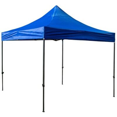 EDM Carpa Plegable Metal Galvanizado 3x3m - Azul, Accumaster EDM Carpa Plegable Metal Galvanizado 3x3m - Azul, Accumaster