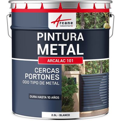 ARCANE INDUSTRIES Pintura Antióxido Para Metal Exterior Arcalac 101 - Protección Duradera Para Hierro Y Acero, Aplicación Directa Sobre Óxido ARCANE INDUSTRIES Pintura Antióxido Para Metal Exterior Arcalac 101 - Protección Duradera Para Hierro Y Acero, Aplicación Directa Sobre Óxido