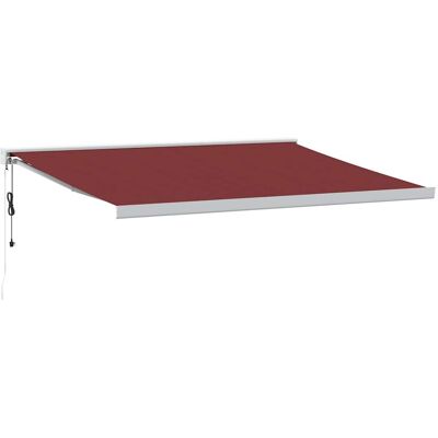 vidaXL Burgundy Blanco 450x300cm Toldo de cassete motorizado vidaXL Burgundy Blanco 450x300cm Toldo de cassete motorizado