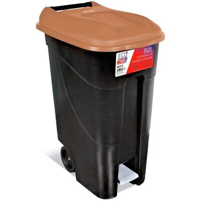 FPLUS Tayg Cubo Con Pedal Eco 80 L Marron , Cubo Con Pedal Eco 80 L Marrón Tayg, Un Contenedor De Residuos De Tamaño Medio Diseñado Para Ofrecer Una Solución Higiénica, Resistente Y Prác FPLUS Tayg Cubo Con Pedal Eco 80 L Marron , Cubo Con Pedal Eco 80 L Marrón Tayg, Un Contenedor De Residuos De Tamaño Medio Diseñado Para Ofrecer Una Solución Higiénica, Resistente Y Prác