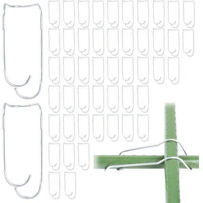 OEM Paquete De 50 Eslingas De Conexión Para Enrejados De Plantas - Eslingas De Conexión De Acero Para Jardín, Plantas Trepadoras, Invernadero (20 Mm) OEM Paquete De 50 Eslingas De Conexión Para Enrejados De Plantas - Eslingas De Conexión De Acero Para Jardín, Plantas Trepadoras, Invernadero (20 Mm)