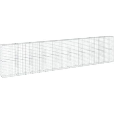 Cesta de gaviones con cubierta 900x50x200 cm - vidaXL Cesta de gaviones con cubierta 900x50x200 cm - vidaXL