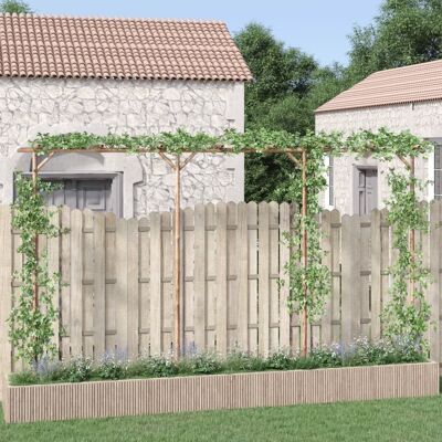 Pergola de bambú vidaXL Entrada para patio Soporte para plantas Pergola de bambú vidaXL Entrada para patio Soporte para plantas