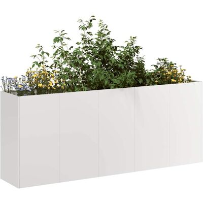 Jardinera 200x40x80 cm acero inoxidable vidaXL Jardinera 200x40x80 cm acero inoxidable vidaXL
