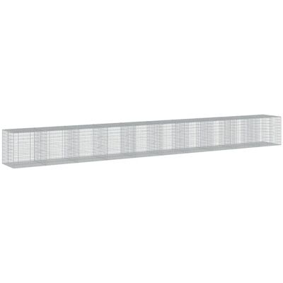 vidaXL Cesta de gaviones de hierro galvanizado 1000x100x100 cm vidaXL Cesta de gaviones de hierro galvanizado 1000x100x100 cm