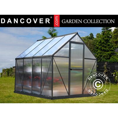 Invernadero De Policarbonato 4,6m², Palram/canopia, 1,85x2,47x2,08m, Gris - Dancover Invernadero De Policarbonato 4,6m², Palram/canopia, 1,85x2,47x2,08m, Gris - Dancover