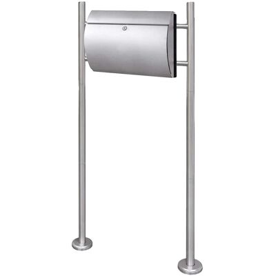 OEM Buzón Para Paquetes, Construcción De Acero, Función De Cierre Con Pestillo, Color Plata. OEM Buzón Para Paquetes, Construcción De Acero, Función De Cierre Con Pestillo, Color Plata.