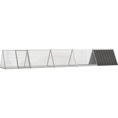 Jaula de Conejos vidaXL - Acero Galvanizado, 504,5x80,5x71 cm Jaula de Conejos vidaXL - Acero Galvanizado, 504,5x80,5x71 cm