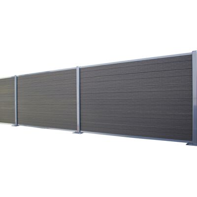 MCCOVER Kit Completo De Extensión De Valla Composite Coextruida Reversible 1,50x1,80m - Gris Antracita/gris Claro MCCOVER Kit Completo De Extensión De Valla Composite Coextruida Reversible 1,50x1,80m - Gris Antracita/gris Claro
