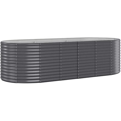 Jardinera Arriate Acero Galvanizado Antracita 249x100x68cm Vidaxl Jardinera Arriate Acero Galvanizado Antracita 249x100x68cm Vidaxl
