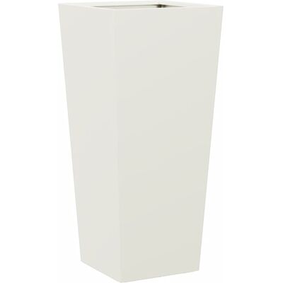 Jardín de acero blanco vidaXL 35x35x75 cm - Maceta Jardín de acero blanco vidaXL 35x35x75 cm - Maceta