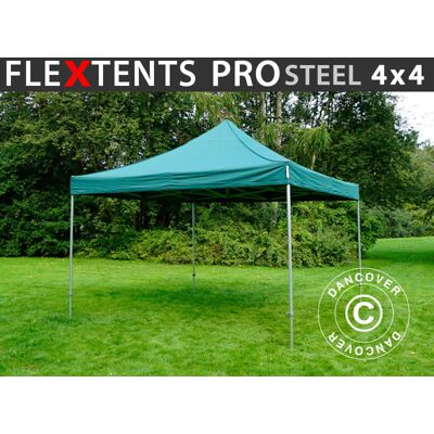 DANCOVER Carpa Plegable Flextents Pro Steel 4x4m Verde DANCOVER Carpa Plegable Flextents Pro Steel 4x4m Verde